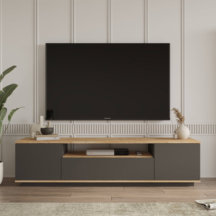 Hanah Home Soporte de TV Fr7-Aa Pino Atlántico y Antracita